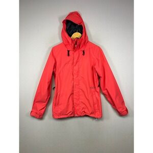Snowboard Gorpcore Volcom Womens Small Red Mellea Waterproof Hooded Snow Jacket